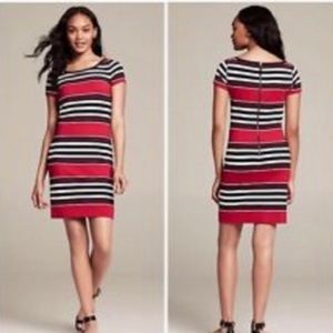 Banana Republic ponte striped dress NWOT